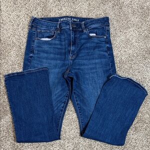 American Eagle Outfitters women’s  Dark Blue high-rise skinny kick